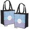 Purple Damask & Dots Grocery Bag - Apvl