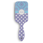 Purple Damask & Dots Hair Brushes (Personalized)
