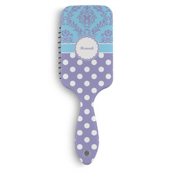 Purple Damask & Dots Hair Brushes (Personalized)
