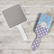 Purple Damask & Dots Hair Brush - In Context