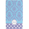 Purple Damask & Dots Hand Towel (Personalized) Full