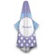Purple Damask & Dots Hooded Towel - Hanging