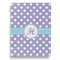 Purple Damask & Dots House Flags - Double Sided - BACK