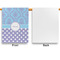 Purple Damask & Dots House Flags - Single Sided - APPROVAL