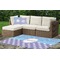 Purple Damask & Dots Outdoor Mat & Cushions