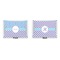 Purple Damask & Dots  Indoor Rectangular Burlap Pillow (Front and Back)
