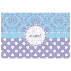Purple Damask & Dots Jigsaw Puzzle - 1000-piece (Personalized)