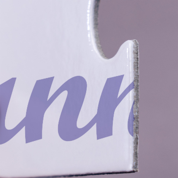 Purple Damask & Dots Jigsaw Puzzle 30 Piece  - Close Up