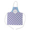 Purple Damask & Dots Kid's Apron w/ Name or Text