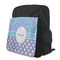 Purple Damask & Dots Kid's Backpack - MAIN