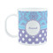 Purple Damask & Dots Plastic Kids Mug (Personalized)