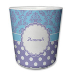 Purple Damask & Dots Plastic Tumbler 6oz (Personalized)