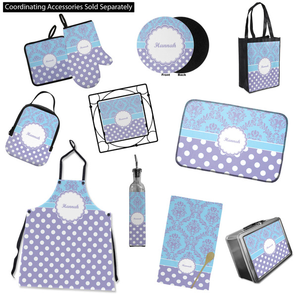 Purple Damask & Dots Kitchen Accessories & Decor