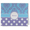 Purple Damask & Dots Kitchen Towel - Poly Cotton w/ Name or Text