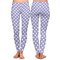 Purple Damask & Dots Ladies Leggings - Front and Back