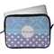 Purple Damask & Dots Laptop Sleeve / Case (Personalized)