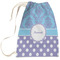 Purple Damask & Dots Laundry Bag (Personalized)