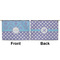 Purple Damask & Dots Large Zipper Pouch Approval (Front and Back)