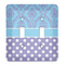 Purple Damask & Dots Light Switch Cover (2 Toggle Plate)