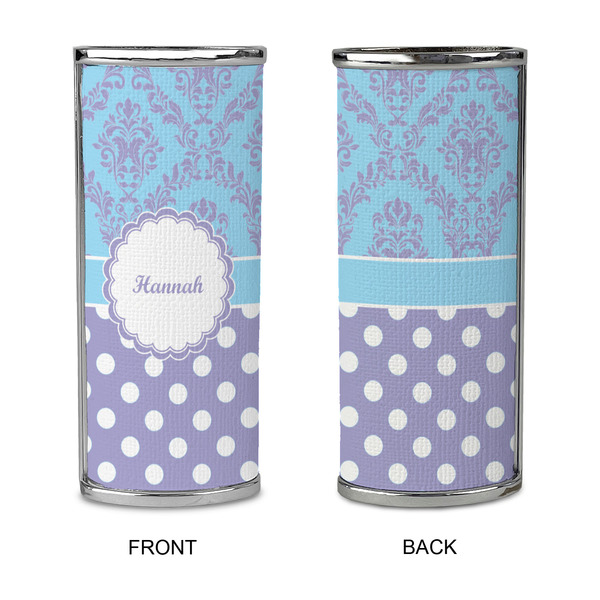 Purple Damask & Dots Lighter Case - APPROVAL