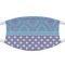 Purple Damask & Dots Cloth Face Mask (T-Shirt Fabric)