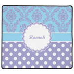 Purple Damask & Dots XL Gaming Mouse Pad - 18" x 16" (Personalized)