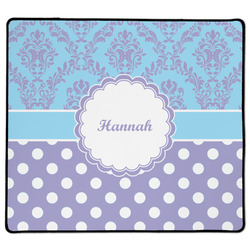 Purple Damask & Dots XL Gaming Mouse Pad - 18" x 16" (Personalized)