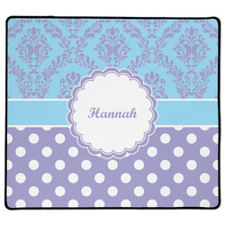 Purple Damask & Dots XL Gaming Mouse Pad - 18" x 16" (Personalized)
