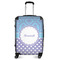 Purple Damask & Dots Medium Travel Bag - With Handle