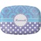 Purple Damask & Dots Melamine Platter (Personalized)
