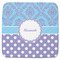 Purple Damask & Dots Memory Foam Bath Mat - 48"x48" (Personalized)