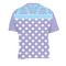 Purple Damask & Dots Men's Crew Neck T Shirt Medium - Back