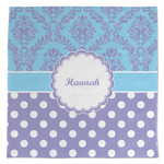 Purple Damask & Dots Microfiber Dish Towel (Personalized)