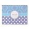 Purple Damask & Dots Microfiber Screen Cleaner - Front