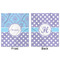 Purple Damask & Dots Minky Blanket - 50"x60" - Double Sided - Front & Back