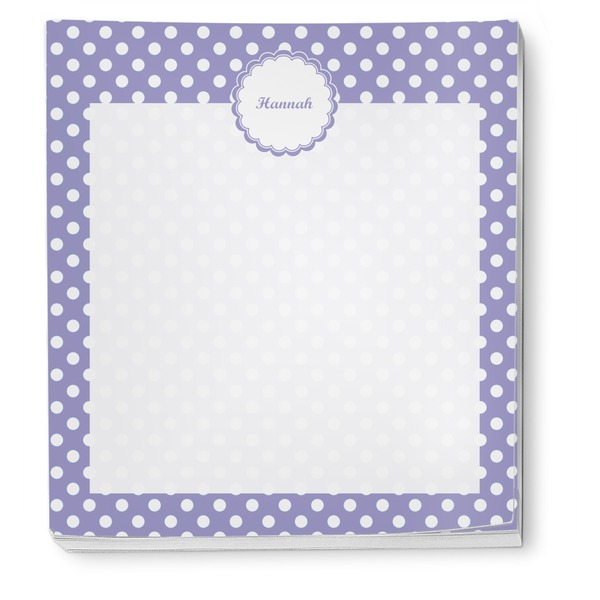 Purple Damask & Dots Notepad - Apvl