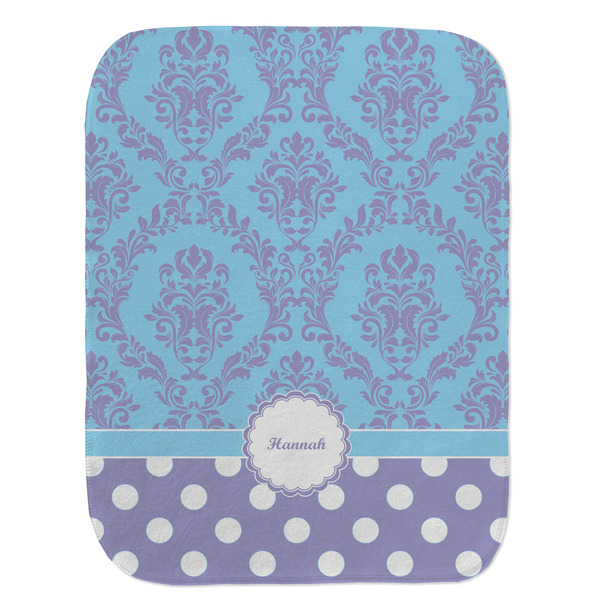 Purple Damask & Dots Old Burp Flat