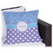 Purple Damask & Dots Outdoor Pillow - 16" (Personalized)