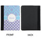 Purple Damask & Dots Padfolio Clipboards - Small - APPROVAL
