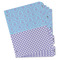 Purple Damask & Dots Page Dividers - Set of 5 - Main/Front