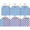 Purple Damask & Dots Page Dividers - Set of 6 - Approval