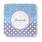 Purple Damask & Dots Paper Coasters - Approval