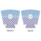 Purple Damask & Dots Party Cup Sleeves - with bottom - APPROVAL