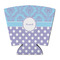Purple Damask & Dots Party Cup Sleeves - with bottom - FRONT