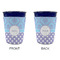 Purple Damask & Dots Party Cup Sleeves - without bottom - Approval