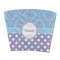 Purple Damask & Dots Party Cup Sleeves - without bottom - FRONT (flat)