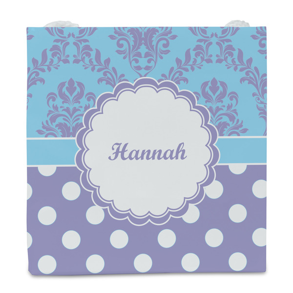 Purple Damask & Dots Party Favor Gift Bag - Matte - Front