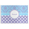 Purple Damask & Dots Disposable Paper Placemats (Personalized)