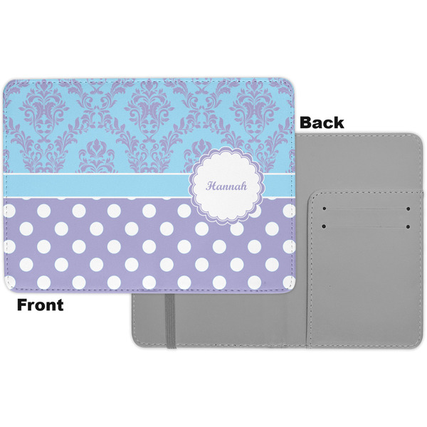 Purple Damask & Dots Passport Holder - Apvl