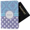 Purple Damask & Dots Passport Holder - Main